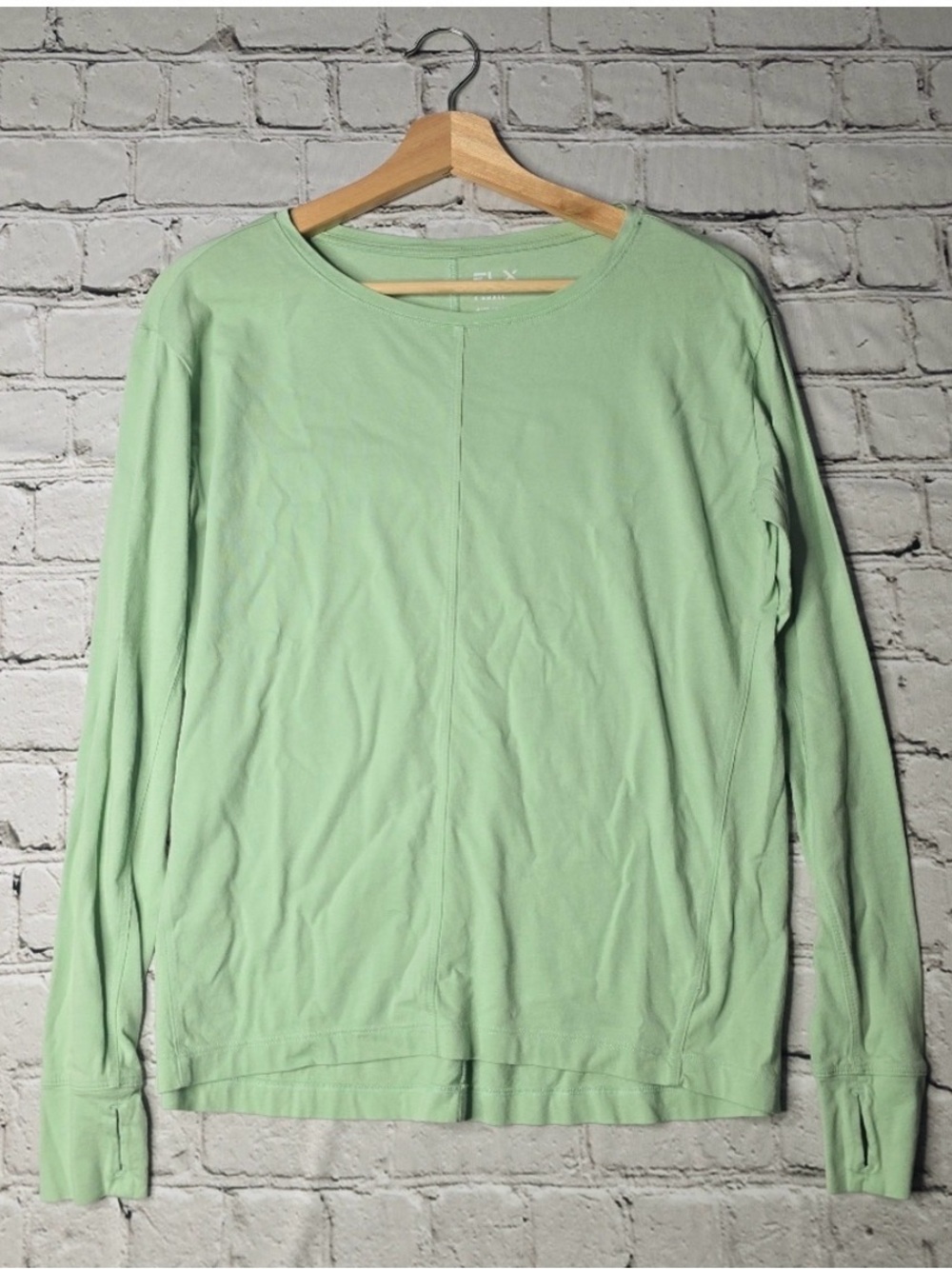 Women’s FLX Long Sleeve Crewneck Tee - Mint Green